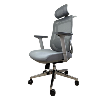 Silla de Escritorio Ergonómica Premium - Valtora - Icon Terra Plus Gris