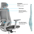 Silla de Ecritorio Ergonómica Premium - Valtora - Icon Terra Plus Gris