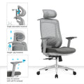 Silla de Ecritorio Ergonómica Premium - Valtora - Icon Terra Plus Gris