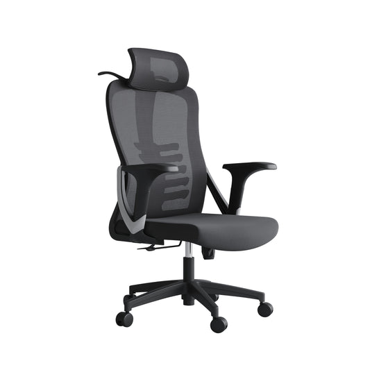 Silla ergonómica Valtora Kaze con respaldo de malla y cabezal 2D