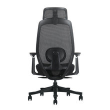 Parte trasera de la silla ergonómica Hayate: respaldo de malla GT-21 transpirable y soporte lumbar regulable