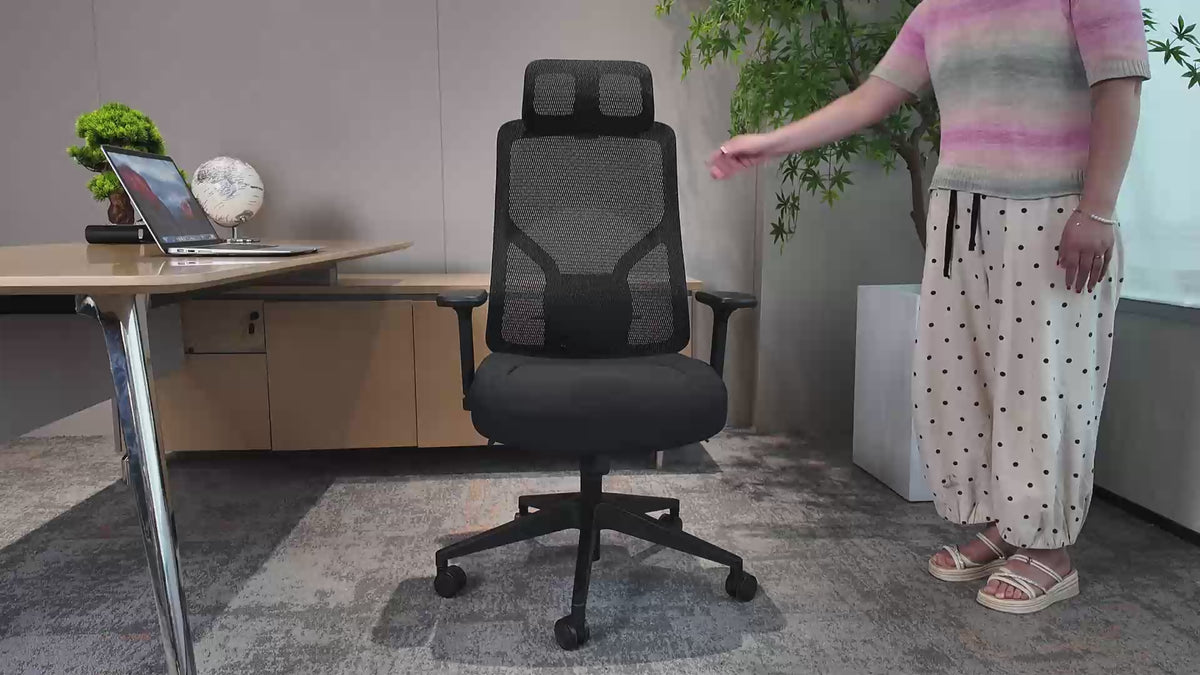 Silla ergonómica Kumo con cabezal ajustable 4D
